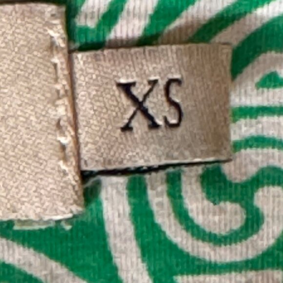 KATHERINE WAY Green & White Tunic Dress Size XS - Picture 6 of 10